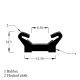 DRAUT-FLOCKCHNSMALL Flocked Channel 