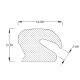 DRAUT-SRS116 Sponge Rubber Seal 