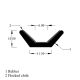 DRAUT-V.C.R.6MM Flock Line Sliding Window Channel 